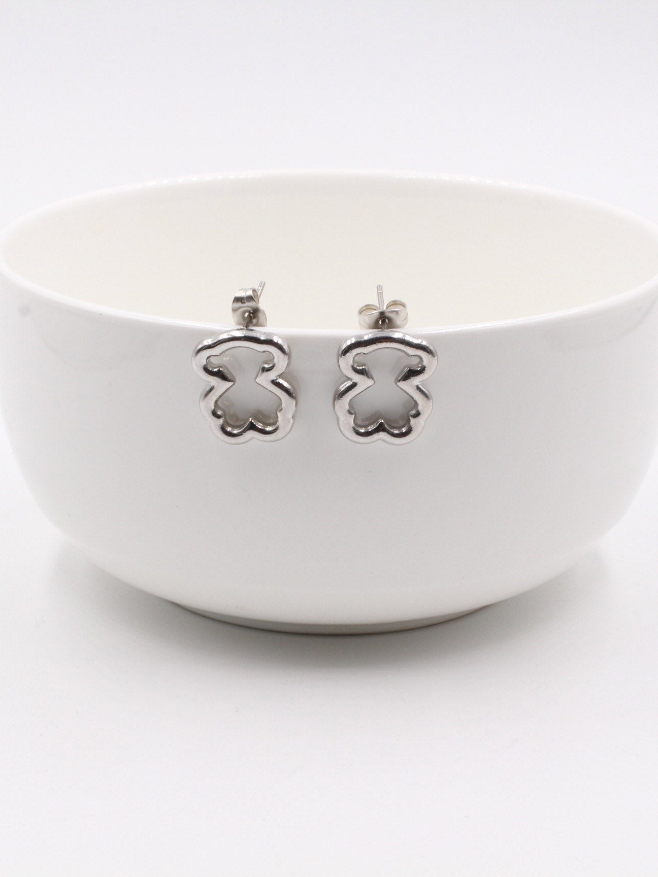 حلق توس مفرغ حلق دبدوب فضي