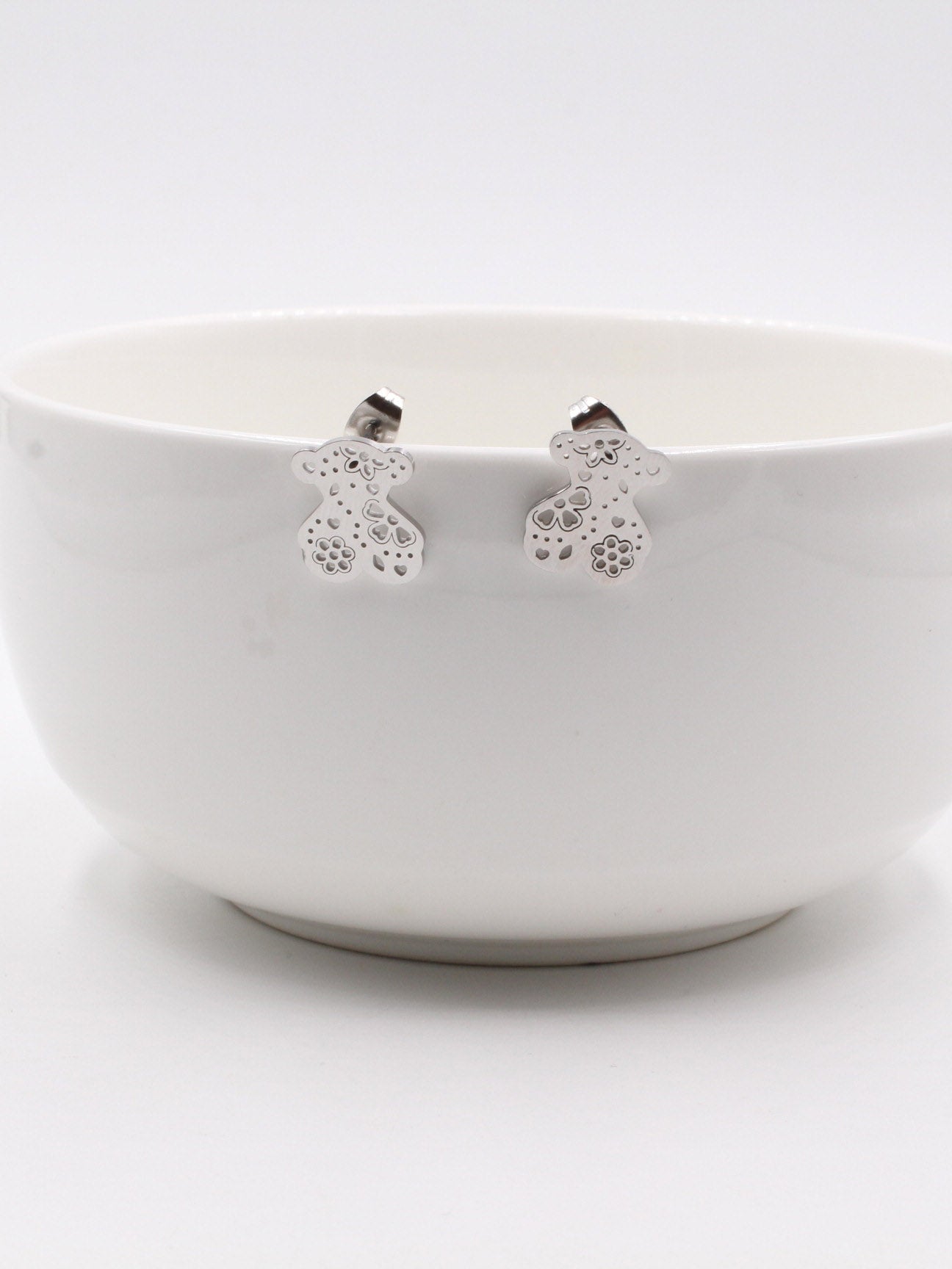 حلق توس فلاورز حلق دبدوب فضي