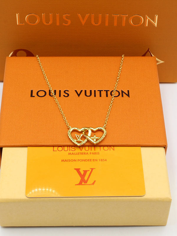 سلسال لويس فيتون دبل هارت لوقو سلسال louis vuitton