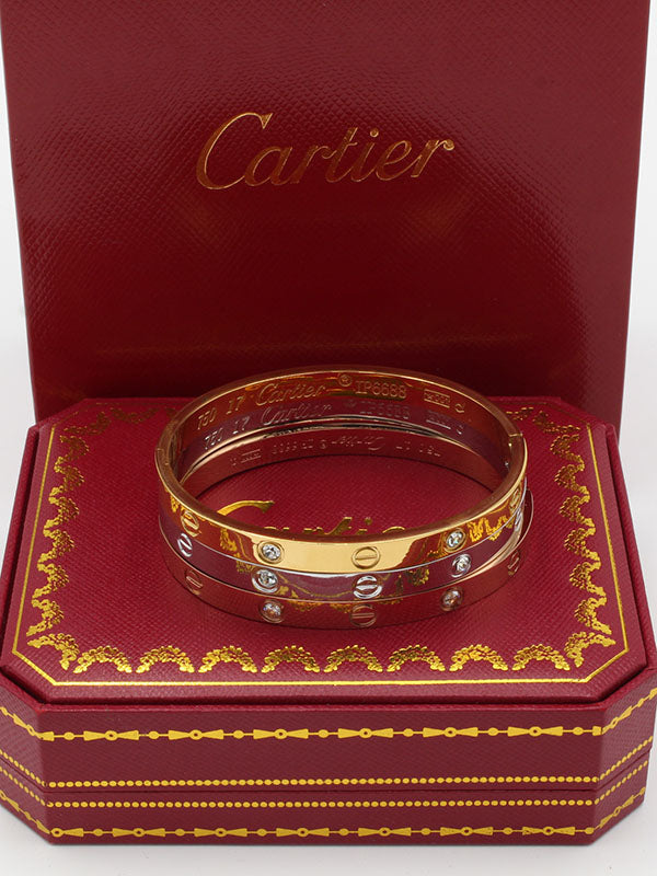 اساور كارتير الجديده زركون لوقو طقم 3 قطع اسواره CARTIER