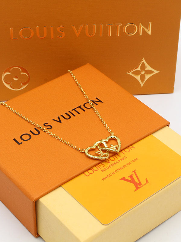 سلسال لويس فيتون دبل هارت لوقو سلسال louis vuitton