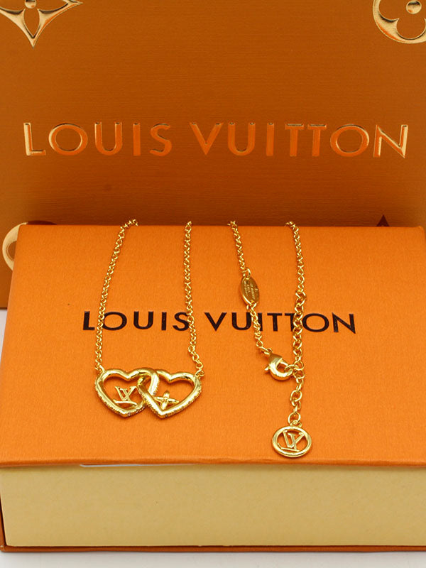 سلسال لويس فيتون دبل هارت لوقو سلسال louis vuitton