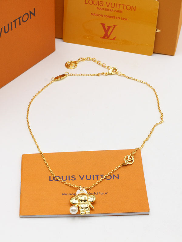 سلسال لويس فيتون بيبي قيرل لوقو سلسال louis vuitton