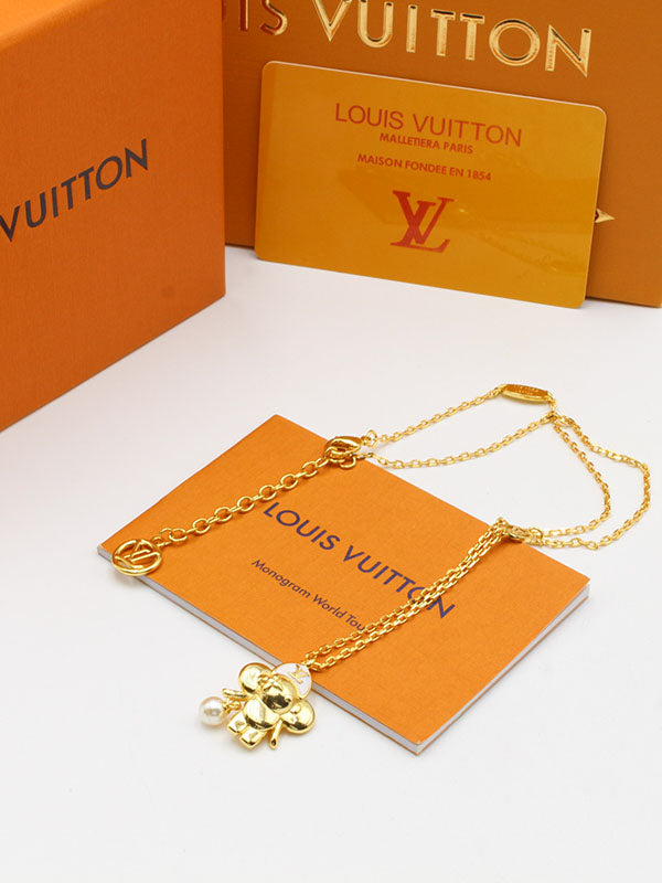 سلسال لويس فيتون بيبي قيرل لوقو سلسال louis vuitton