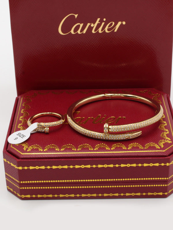 اساور كارتير المسمار الزركون اسواره CARTIER ذهبي 6