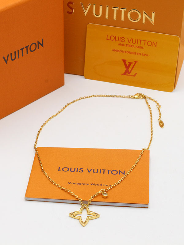 سلسال لويس فيتون سنقل فلاور لوقو سلسال louis vuitton