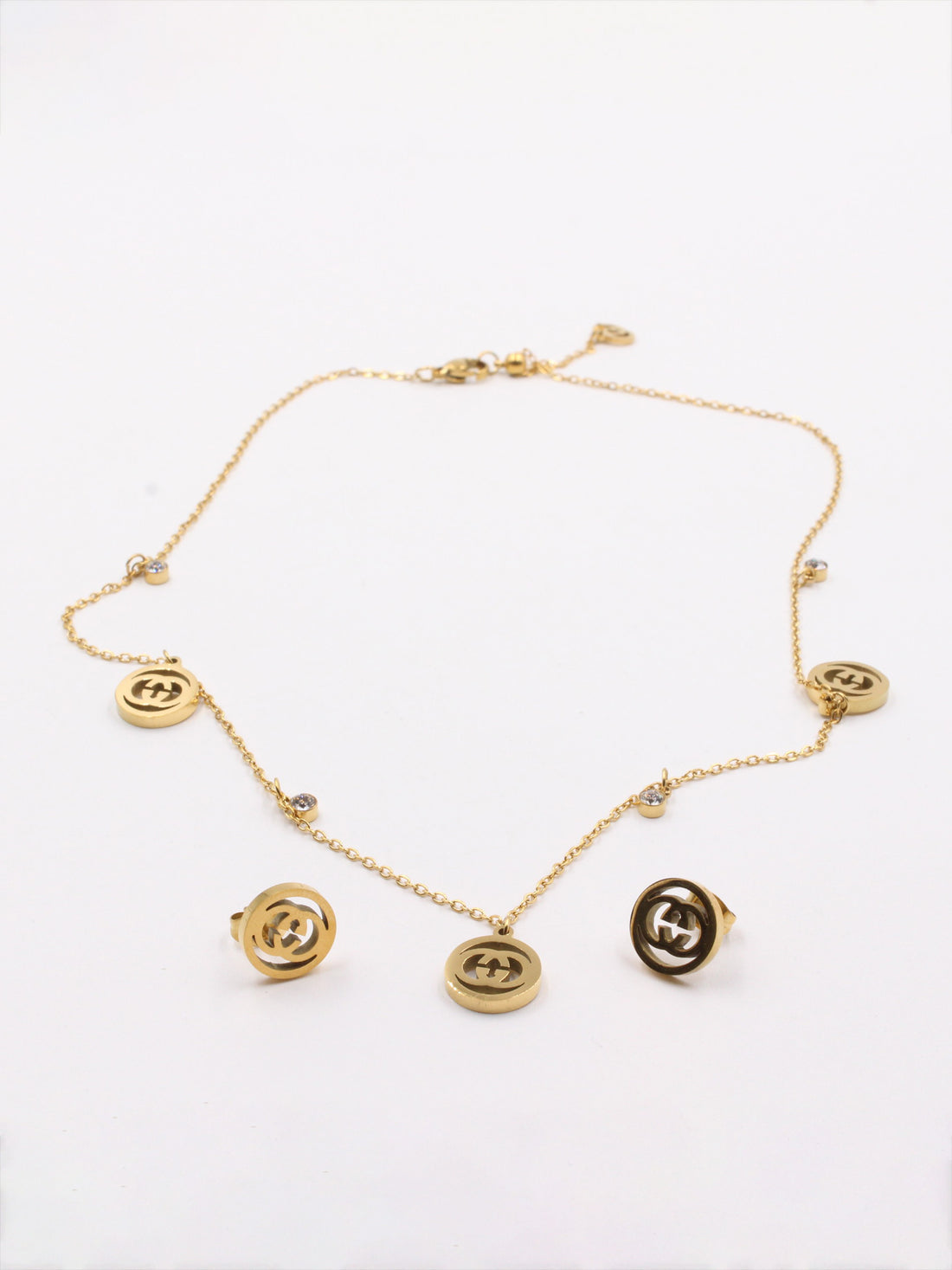 طقم تشوكر قوتشي مدور اطقم gucci ذهبي