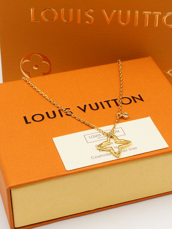 سلسال لويس فيتون سنقل فلاور لوقو سلسال louis vuitton