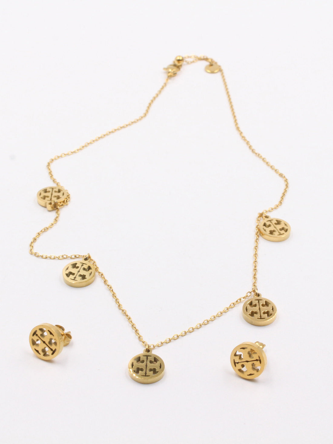 طقم تشوكر توري بورش مدور اطقم tory burch ذهبي