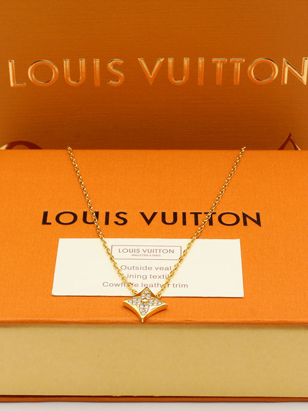 سلسال لويس فيتون سكوير لوقو سلسال louis vuitton ذهبي