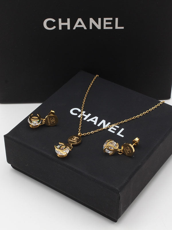 طقم شانيل سوليتير ستون اطقم chanel