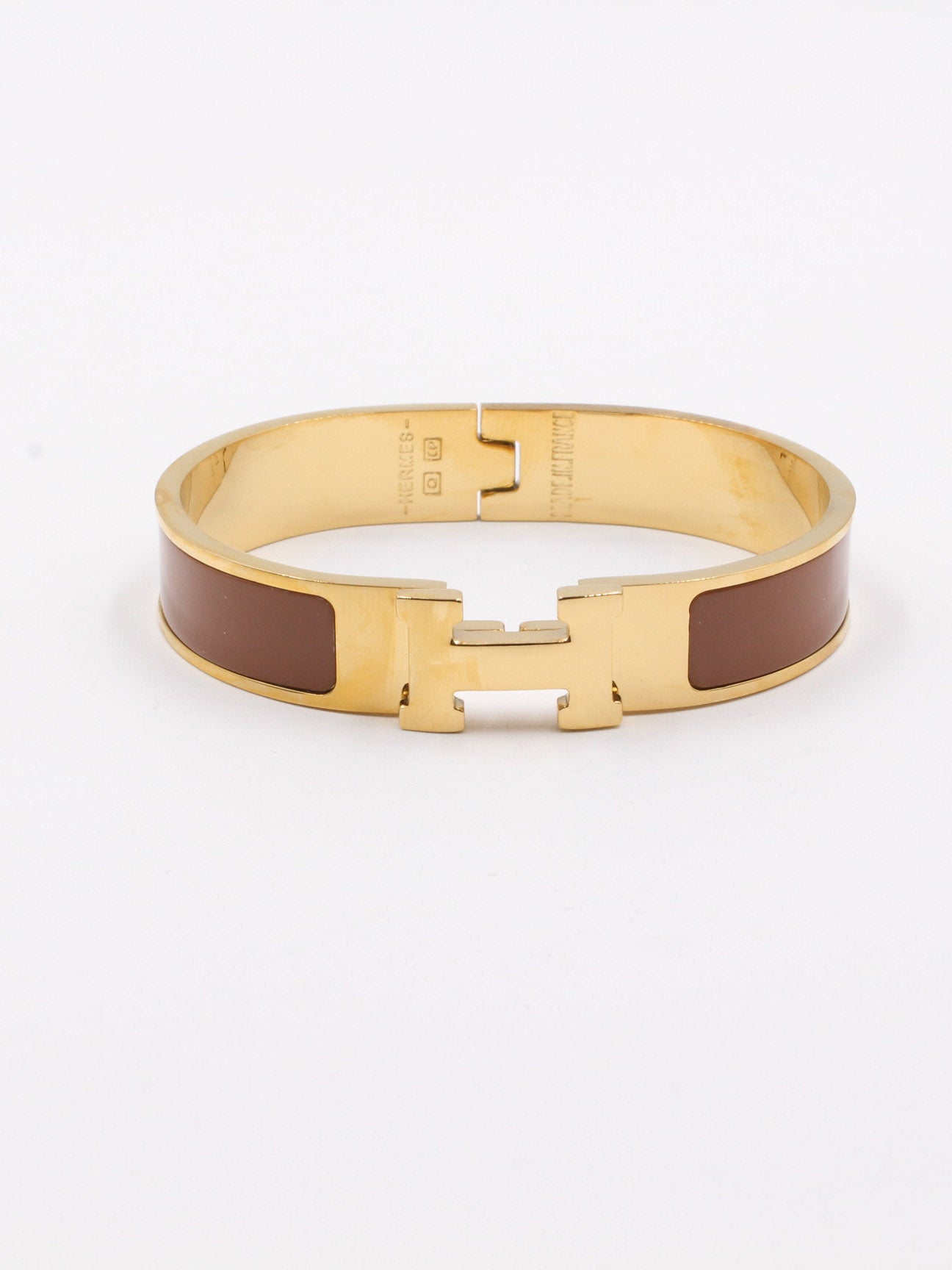 سوار هيرمز ملونة اسواره HERMES بني ذهبي