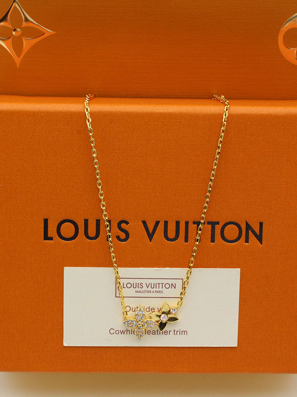 سلسال لويس فيتون تو فلاورز كيوت لوقو سلسال louis vuitton ذهبي