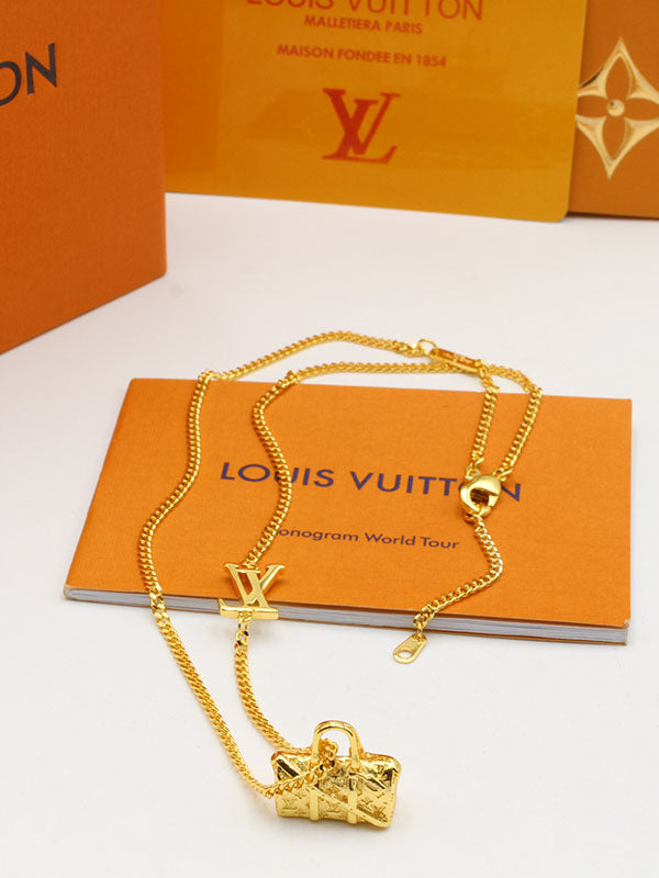 سلسال لويس فيتون باق لوقو سلسال louis vuitton ذهبي