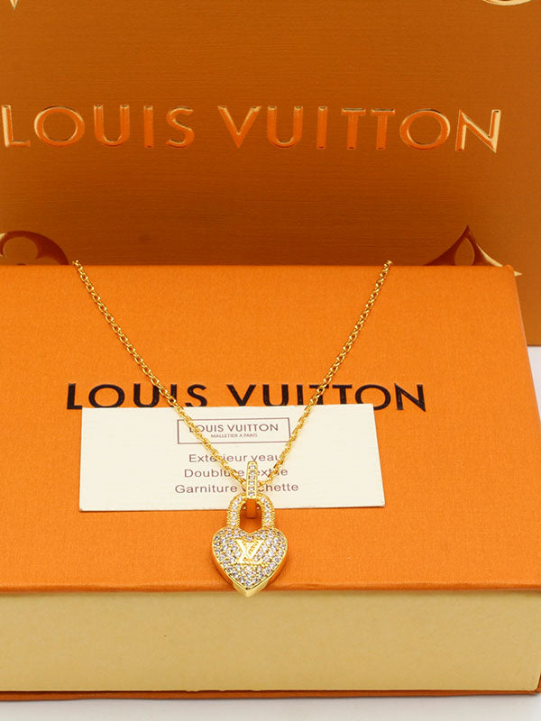 سلسال لويس فيتون هارت زركون لوقو سلسال louis vuitton