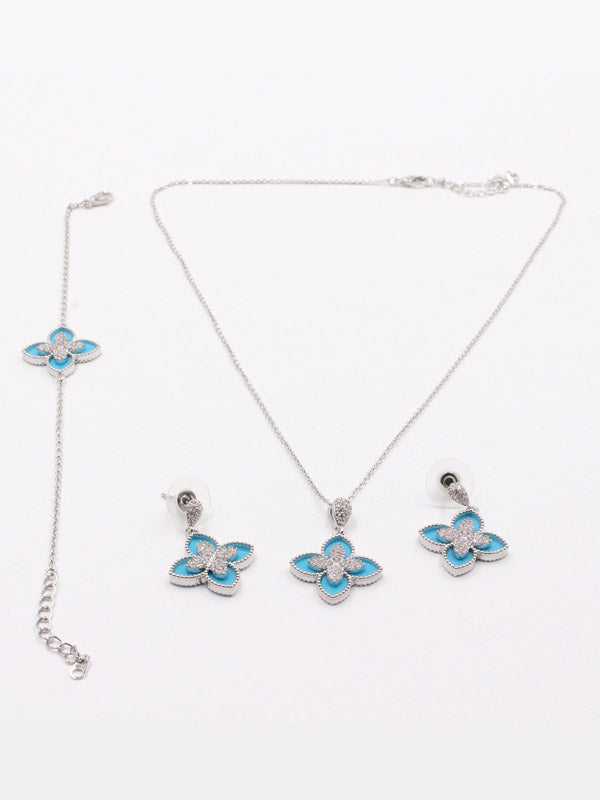 طقم روبرتو كوين ناعم حجر ملون اطقم roberto coin تركواز فضي