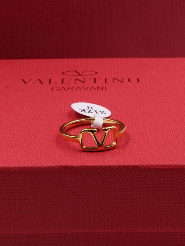 خاتم فالنتينو ذهبي ميتال خواتم VALENTINO