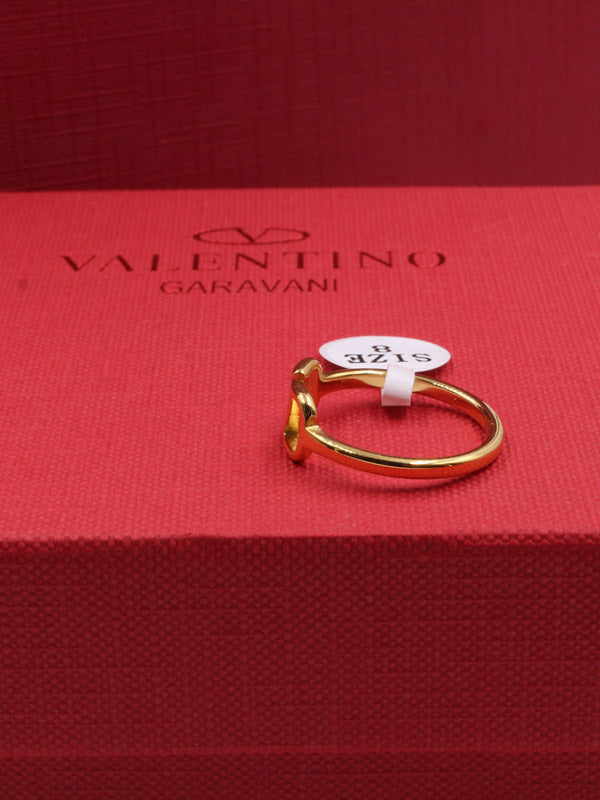 خاتم فالنتينو ذهبي ميتال خواتم VALENTINO
