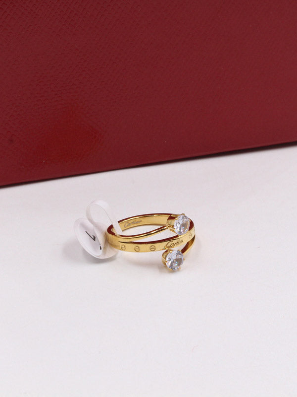 خاتم كارتير زركون تو ستونز خواتم CARTIER