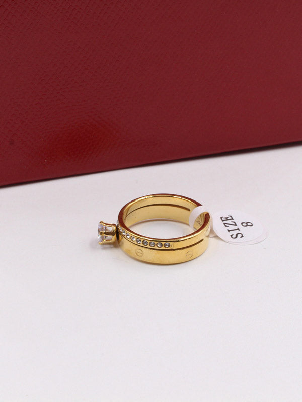 خاتم كارتير زركون سوليتير ذهبي خواتم CARTIER