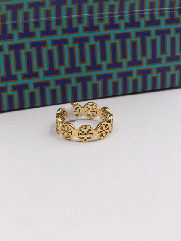 دبلة توري بورش لوقو سيركلز خواتم tory burch