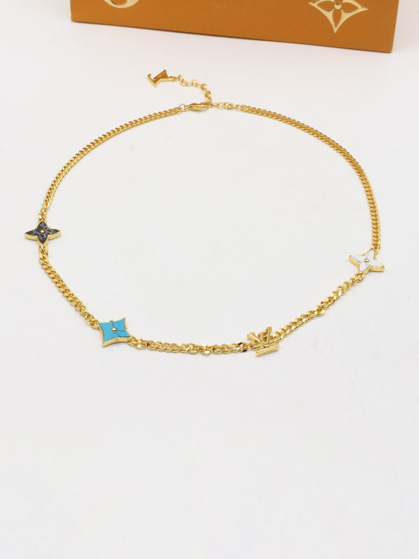 سلسال لويس فيتون تشوكر ملون لوقو سلسال louis vuitton