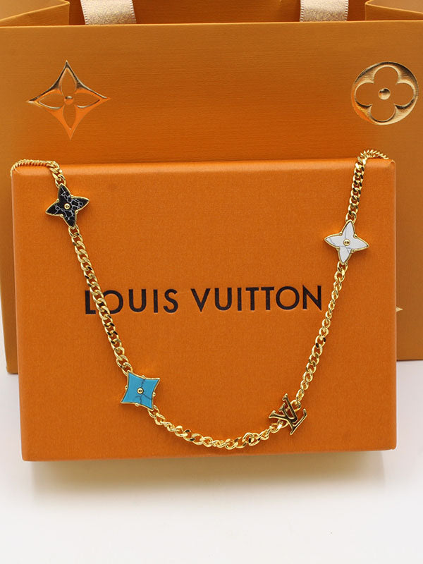 سلسال لويس فيتون تشوكر ملون لوقو سلسال louis vuitton