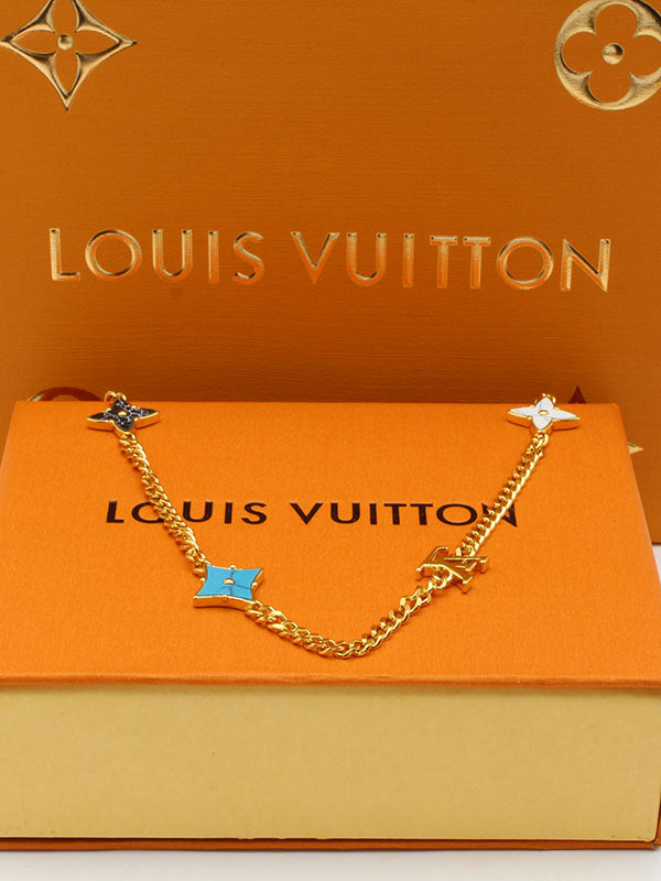 سلسال لويس فيتون تشوكر ملون لوقو سلسال louis vuitton