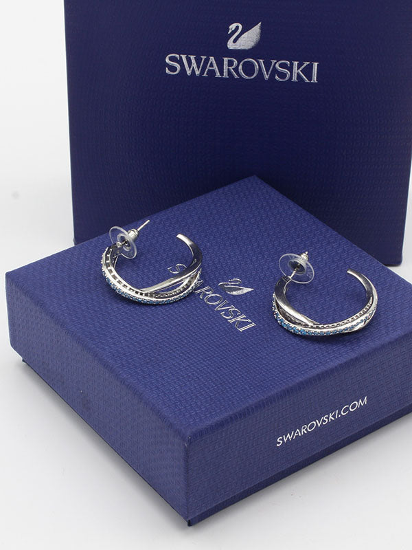 حلق سواروفسكي مدور وسط حلق Swarovski