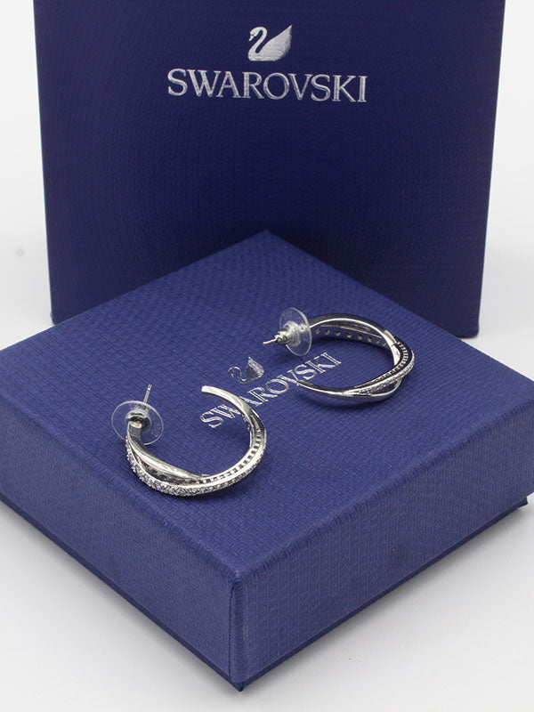 حلق سواروفسكي مدور وسط حلق Swarovski