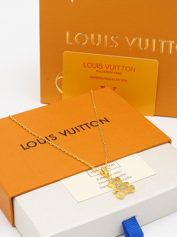 سلسال لويس فيتون بير زركون لوقو سلسال louis vuitton