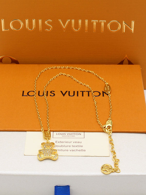 سلسال لويس فيتون بير زركون لوقو سلسال louis vuitton