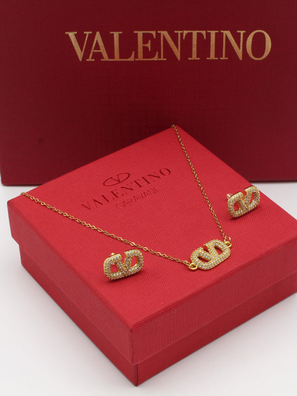طقم فالنتينو زركون لوقو اطقم VALENTINO
