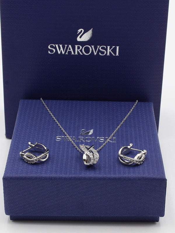 طقم سواروفسكي كيرف سلفر زركون اطقم Swarovski