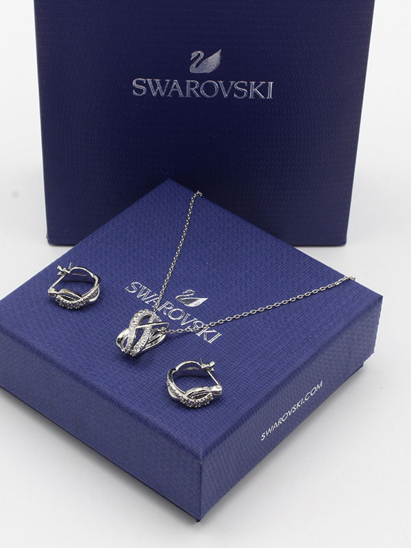 طقم سواروفسكي كيرف سلفر زركون اطقم Swarovski