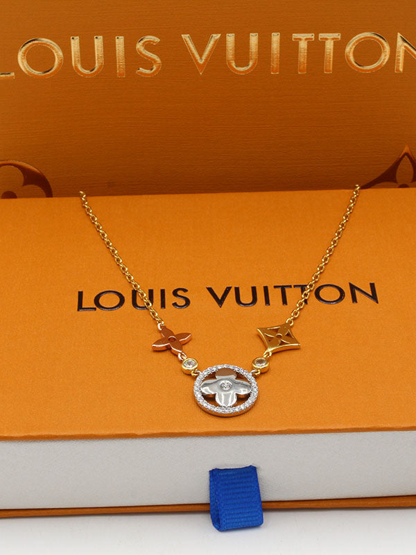 سلسال لويس فيتون نيو مكس لوقو سلسال louis vuitton ذهبي