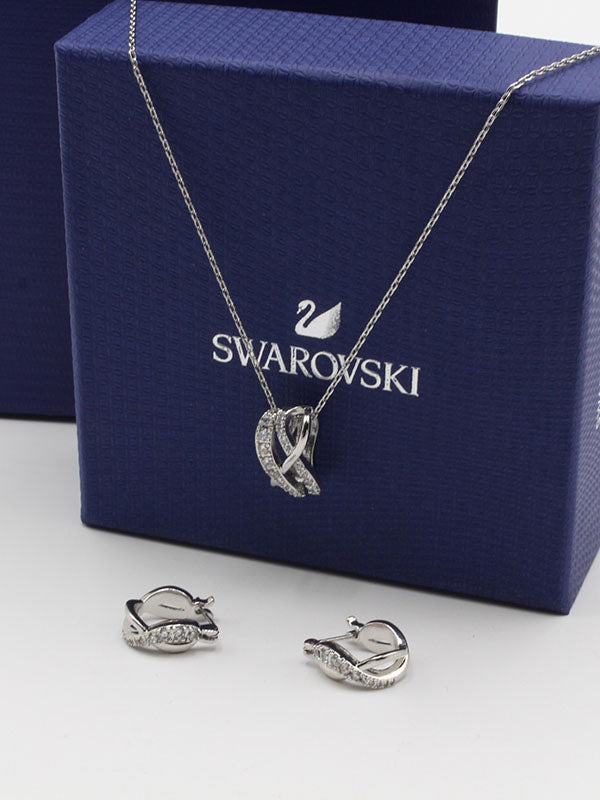طقم سواروفسكي كيرف سلفر زركون اطقم Swarovski