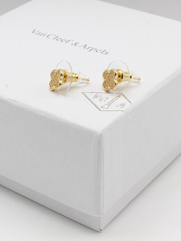 حلق فانكليف زركون صغير حلق van cleef