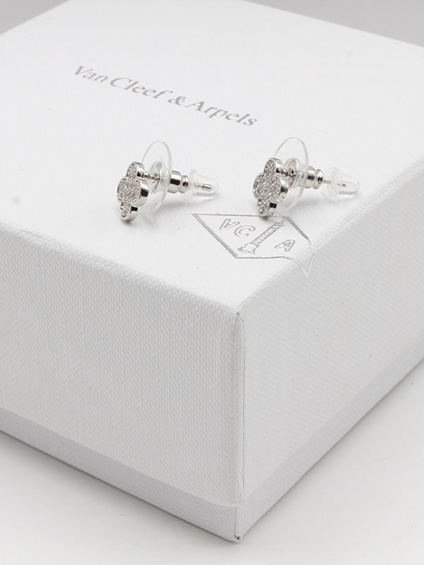 حلق فانكليف زركون صغير حلق van cleef