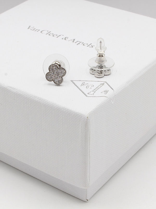حلق فانكليف زركون صغير حلق van cleef