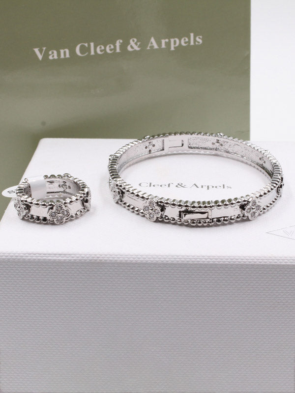 اسواره فان كليف بانقل زركون مع خاتم اسواره van cleef