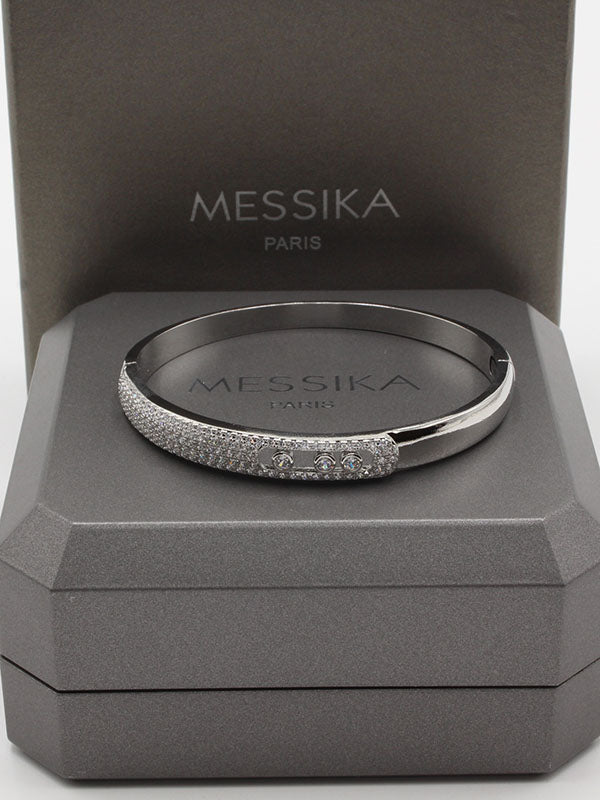 اسواره ميسيكا سلفر بانقل زركون اسواره messika