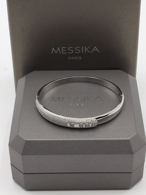 اسواره ميسيكا سلفر بانقل زركون اسواره messika