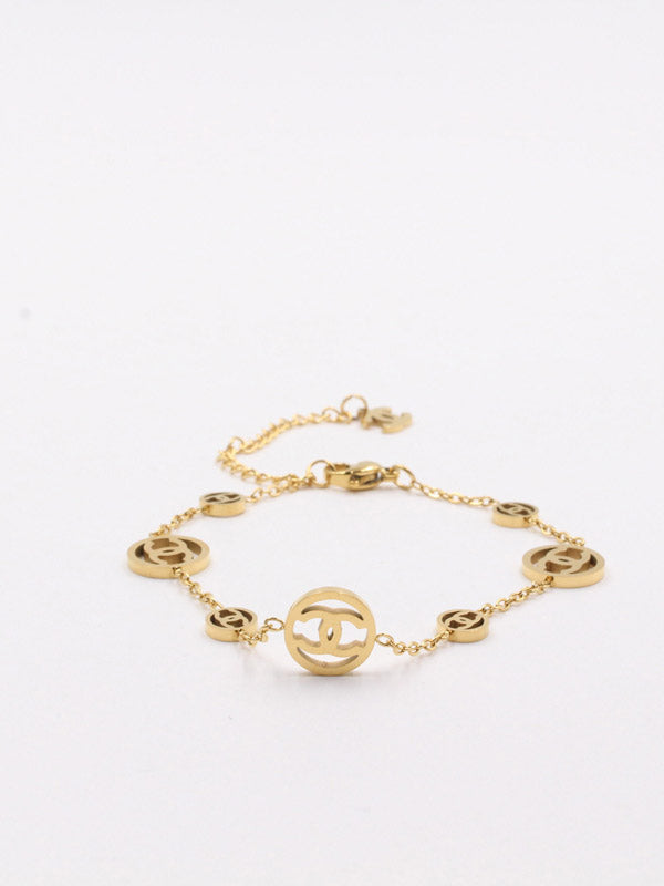اسواره شانيل لوقو سيركلز اسواره chanel ذهبي