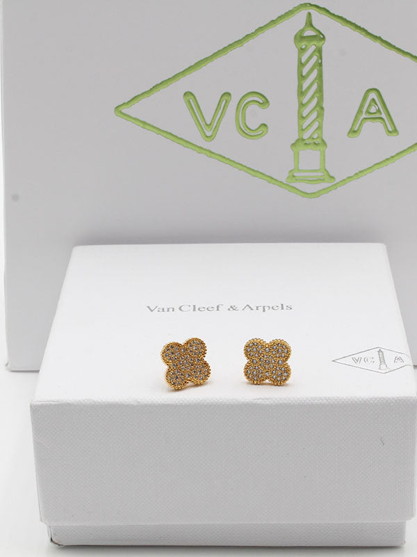 حلق فان كليف وسط لوقو حلق van cleef