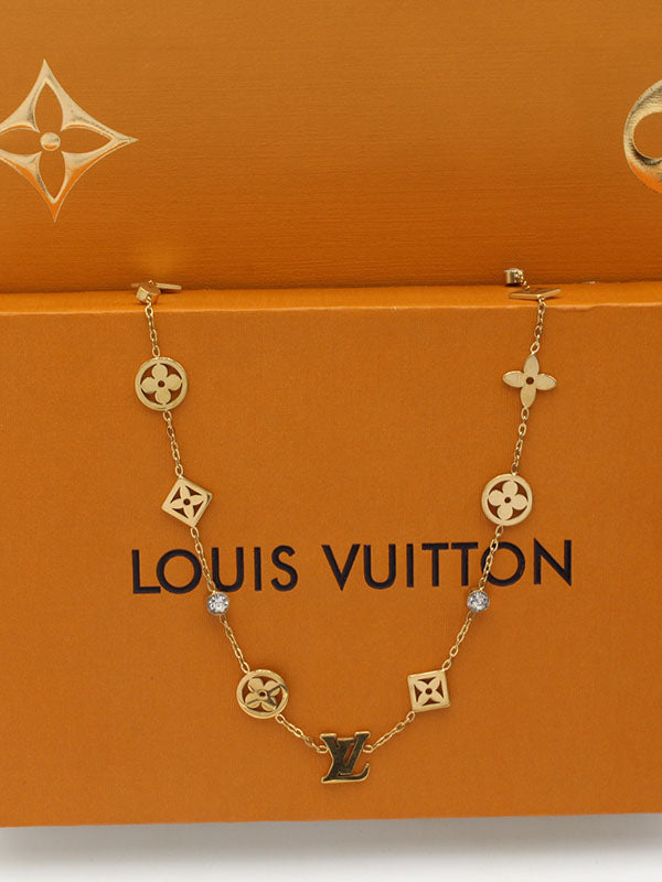 سلسال لويس فيتون نيو تشوكر سلسال louis vuitton ذهبي