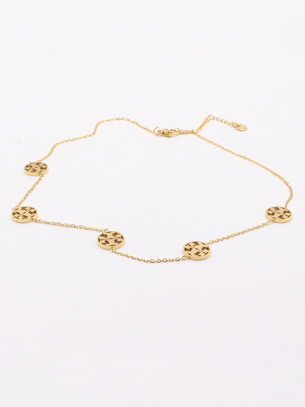 سلسال توري بورش ذهبي لوقو سلسال tory burch