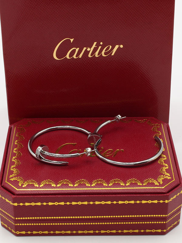 حلق كارتير مدور كبير لوقو زركون حلق CARTIER