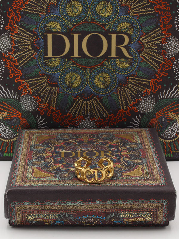 خاتم ديور سي دي ذهبي خواتم dior