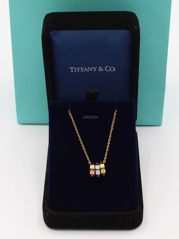 سلسال تيفاني حلقات لوقو سلسال tiffany ذهبي